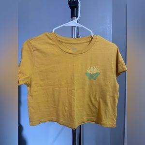 Yellow crop top